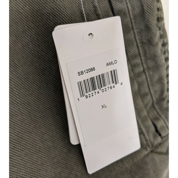 Splendid Jean Shorts Green Belted Paperbag High Rise Denim NWT Size XL - Picture 10 of 11